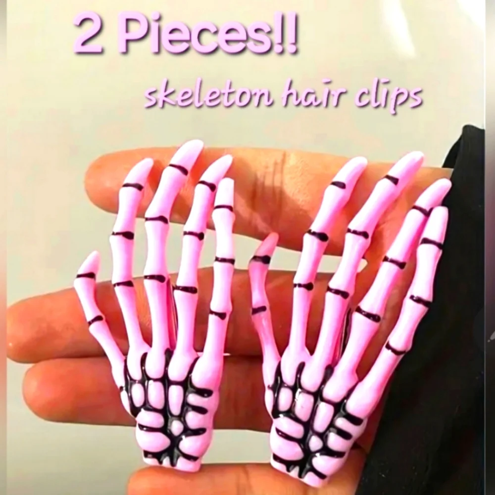 Skeleton Hands Hair Accessory - Picture 5 of 6